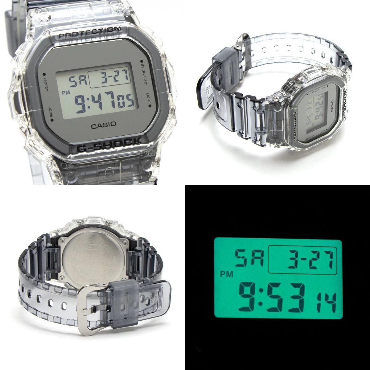 クリア シルバー スケルトン ジーショック CASIO gshock G-shock 