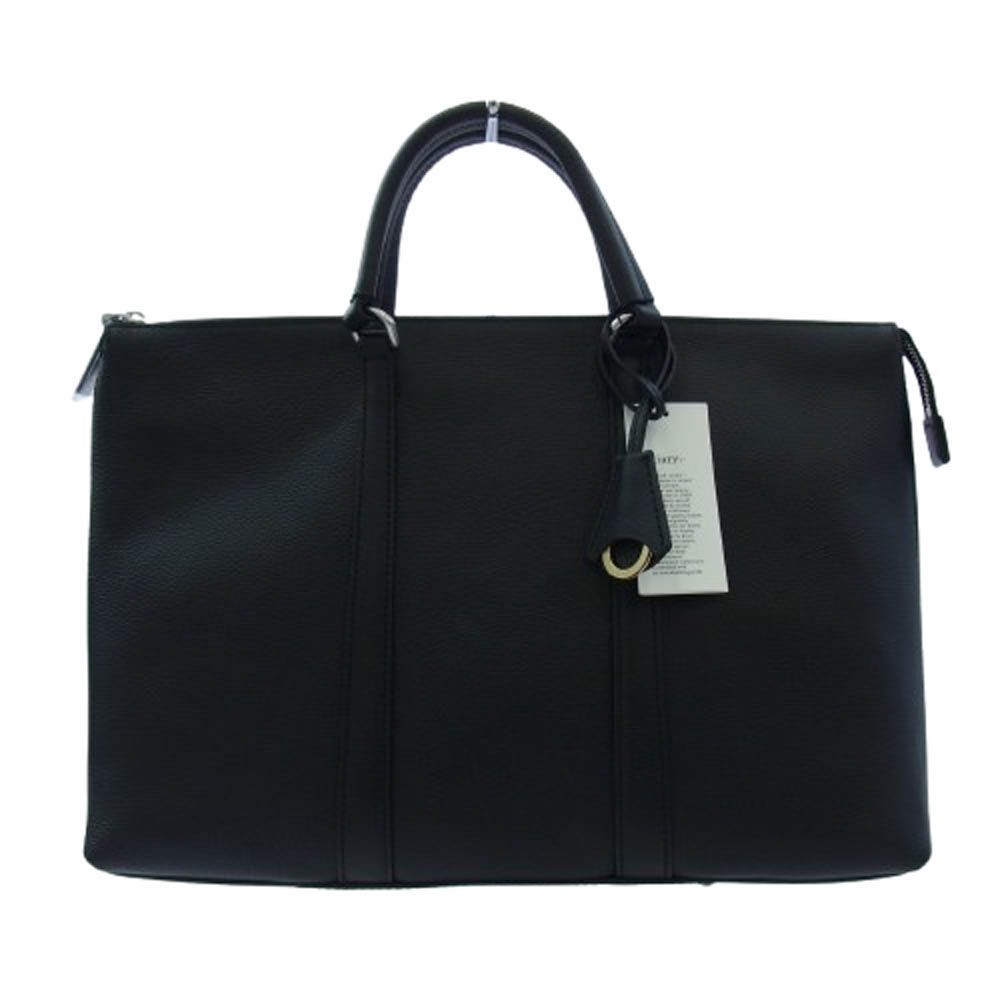 aniary アニアリ 07-01005 Shrink Leather シュリンクレザー そぎ落としブリーフ ビジネス トートバッグ ブラック系 新古品 ♥