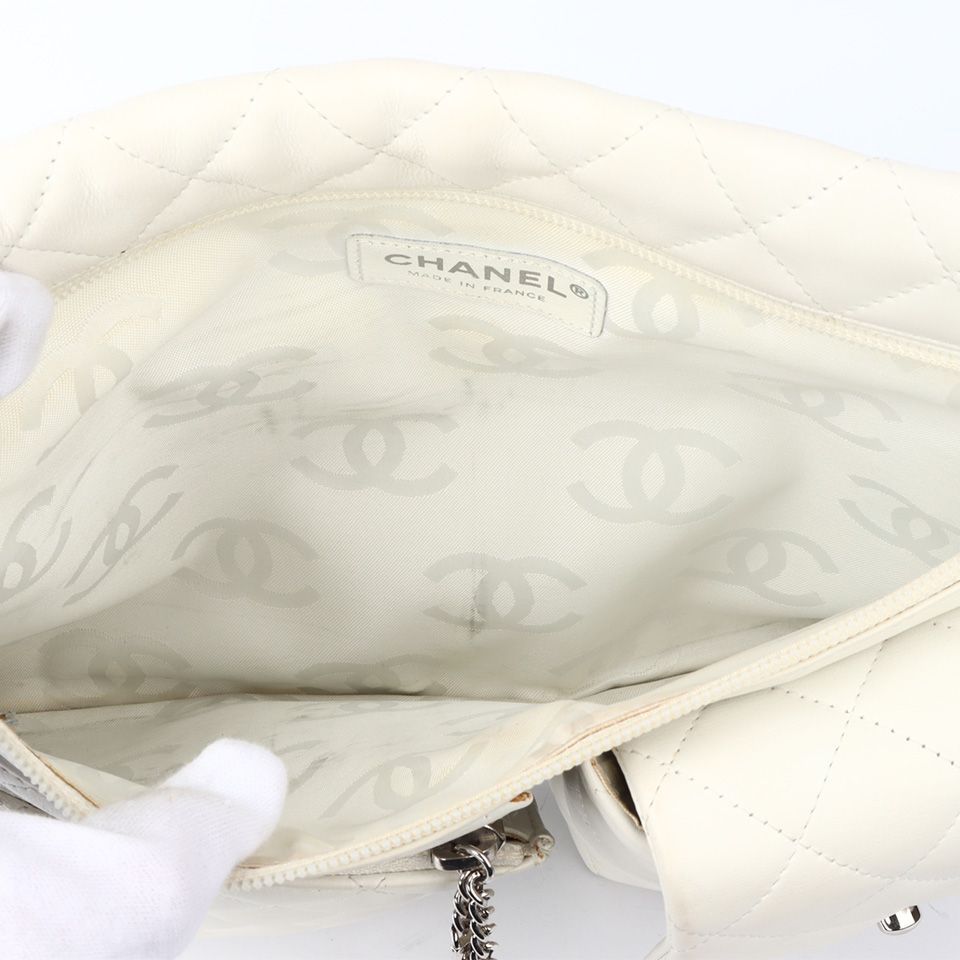 シャネル CHANEL カンボンライン ショルダーバッグ ラムスキン