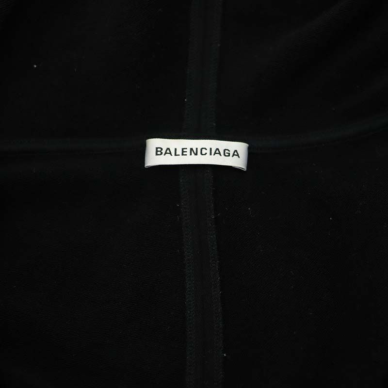 バレンシアガ BALENCIAGA ジップアップパーカー ロゴプリント 長袖 S