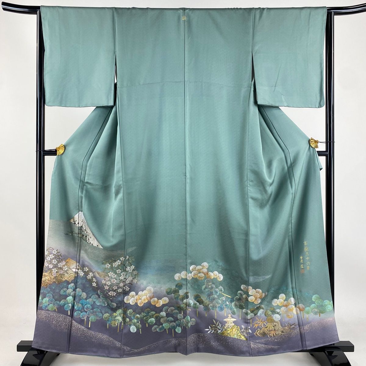 正絹 付け下げ 着物 刺繍に絞り 高島屋謹製 正絹 付け下げ 着物 刺繍に絞り 高島屋謹製