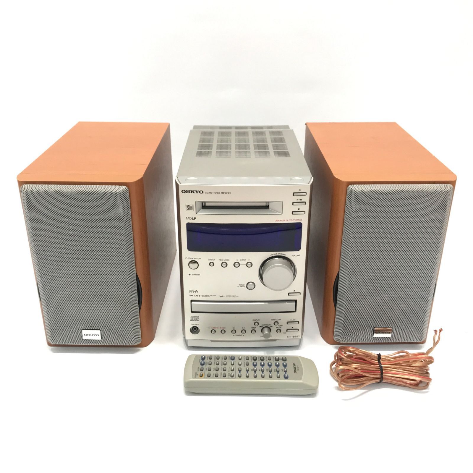 ONKYO オンキョー MD CD コンポ FR-155 リモコンあり 取扱説明書あり ONKYO オンキョー MD CD コンポ FR-155 リモコンあり 取扱説明書あり
