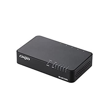 人気SALE，2026 【中古】エレコム スイッチングハブ ギガビット 5ポート マグネット付き 電源内蔵 EHC-G05PN-JB スイッチングハブ