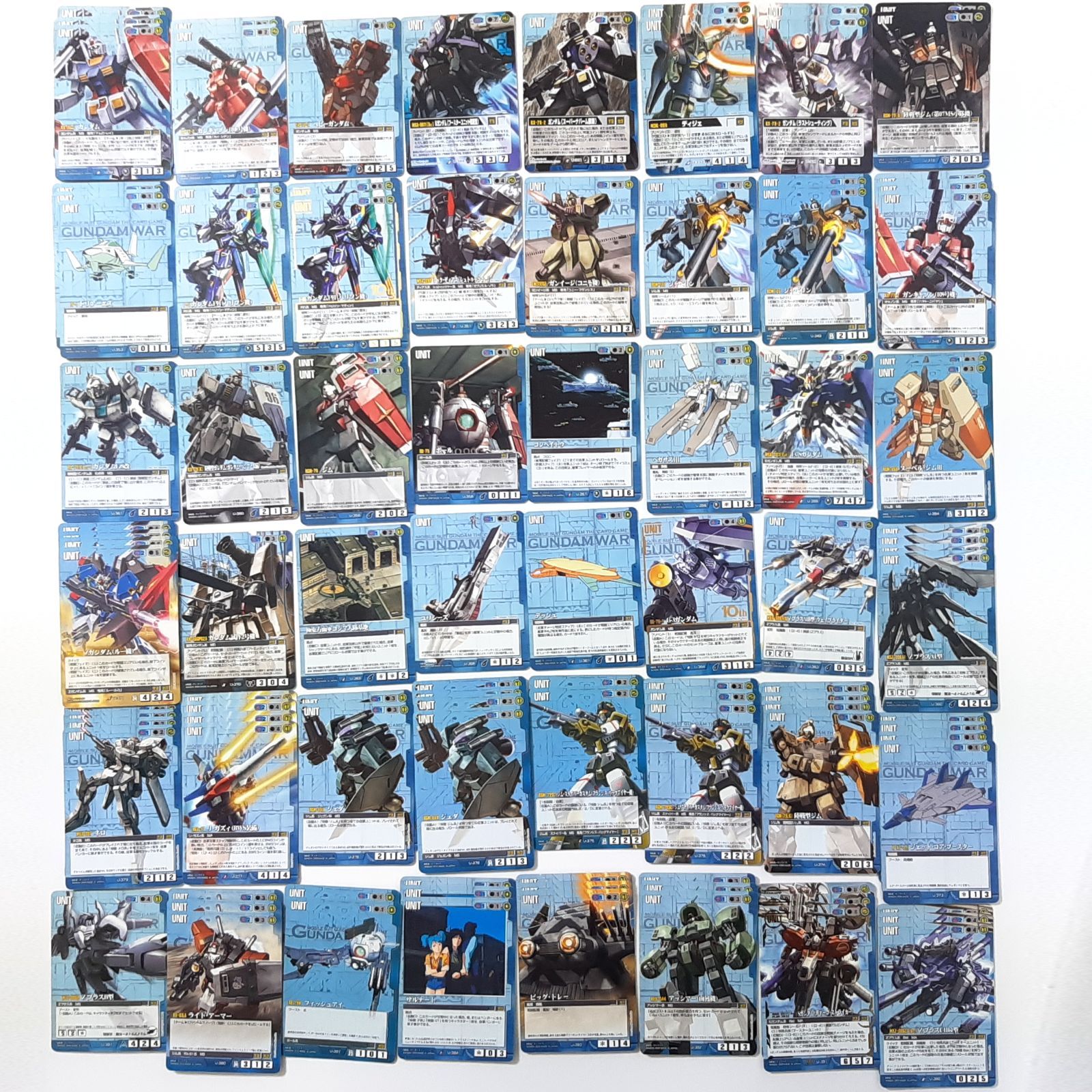 ガンダムウォー 青 デッキパーツまとめ売り ガンダムウォー 青ウィニー