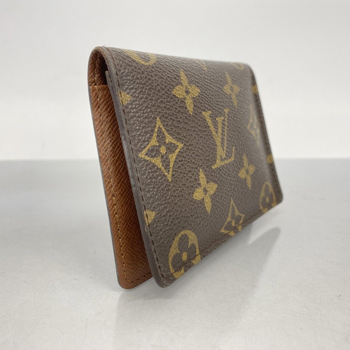 5mb1455-h ルイヴィトン カードケース モノグラム ポルト2カルトヴェルティカル M60533 ブラウン メンズ レディース ユニセックス