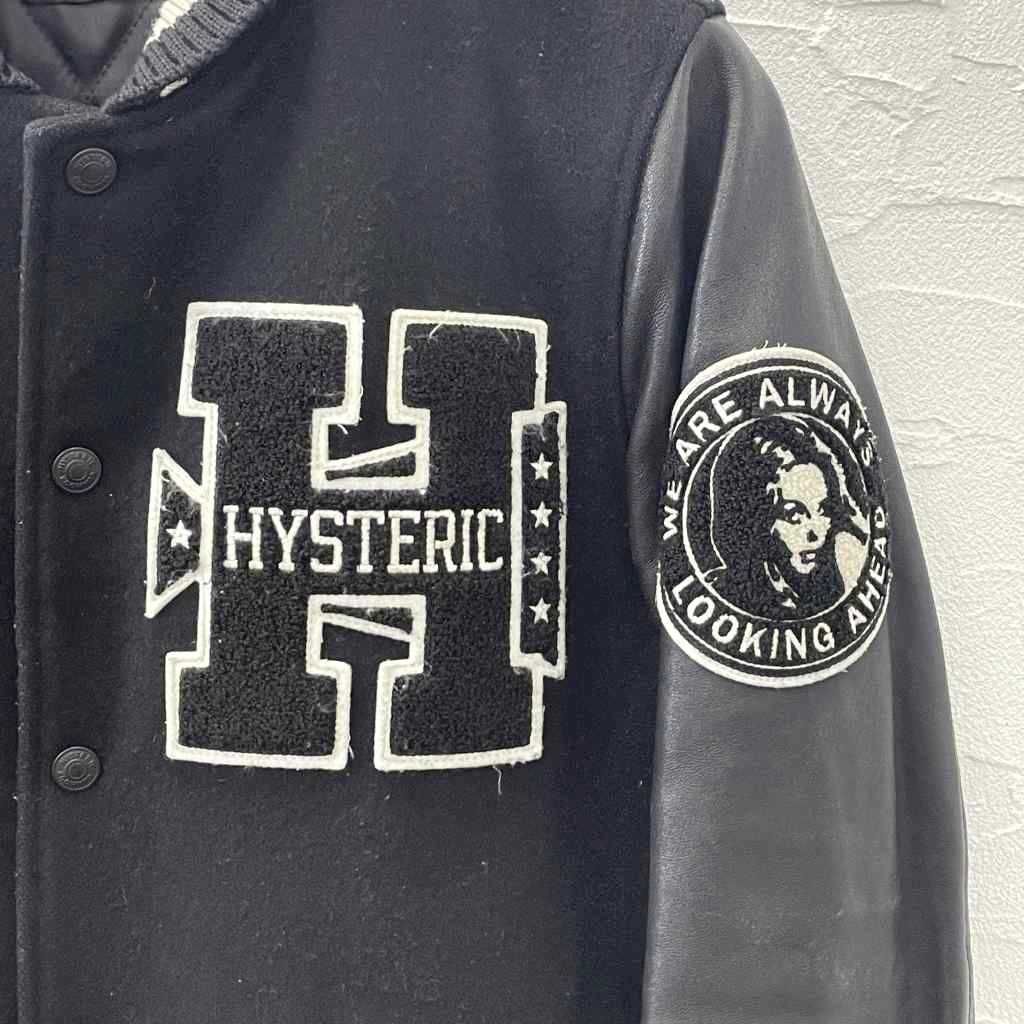 HYSTERICS ヒステリックグラマー ★ 袖レザー スタジャン HYSTERIC GLAMOUR ヒステリックグラマー 袖レザー スタジャン