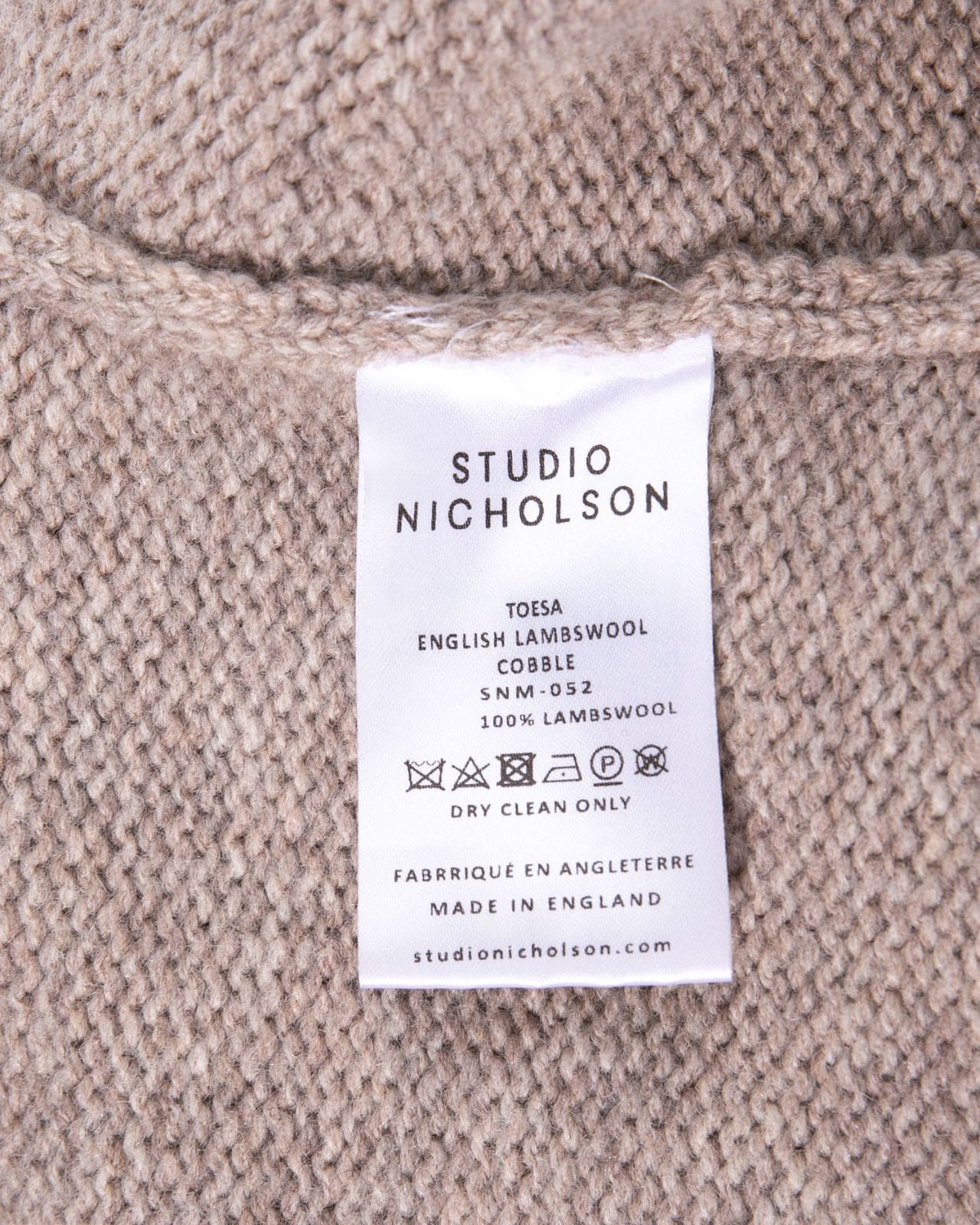 STUDIO NICHOLSON スタジオニコルソン ENGLISH LAMBSWOOL FIVE GAUGE 