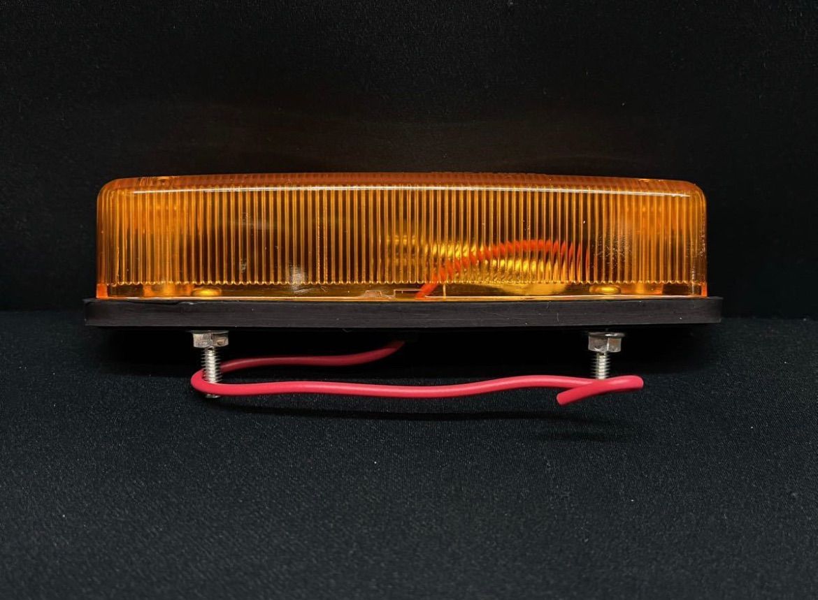 4連車高灯ステー アンバー 左右セット JB 車高灯 保冷車用 橙 24V6W