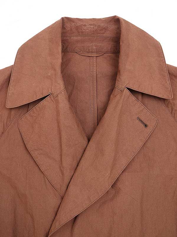 COMOLI コモリ 16SS TYPEWRITER TIELOCKEN COAT タイプライタータイ