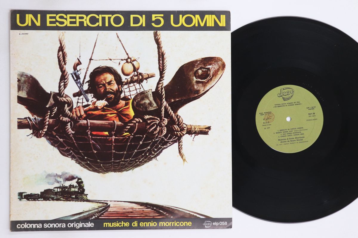 伊LP Ost, Ennio Morricone 五人の軍隊 Un Esercito Di 5 Uomini ELP058 DUSE /00260 伊LP Ost, Ennio Morricone 五人の軍隊 Un Esercito Di 5 Uomini