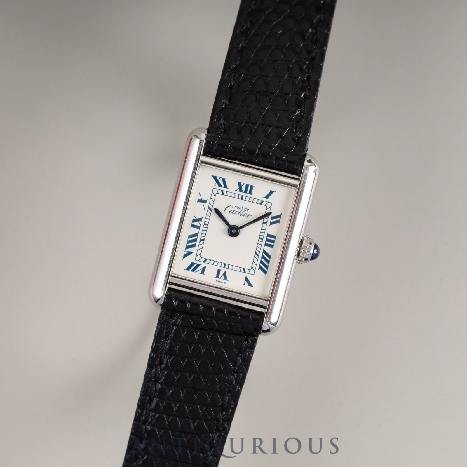 カルティエ マストタンク SM 6057002 クォーツ Cal.057 SV925 革 純正