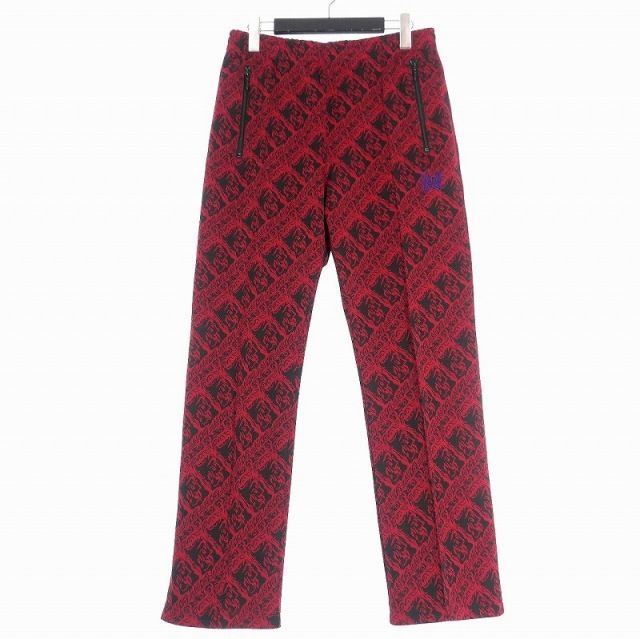ニードルス ニードルズ Needles 24SS Track Pant 総柄 トラックパンツ イージーパンツ S レッド 赤 OT225