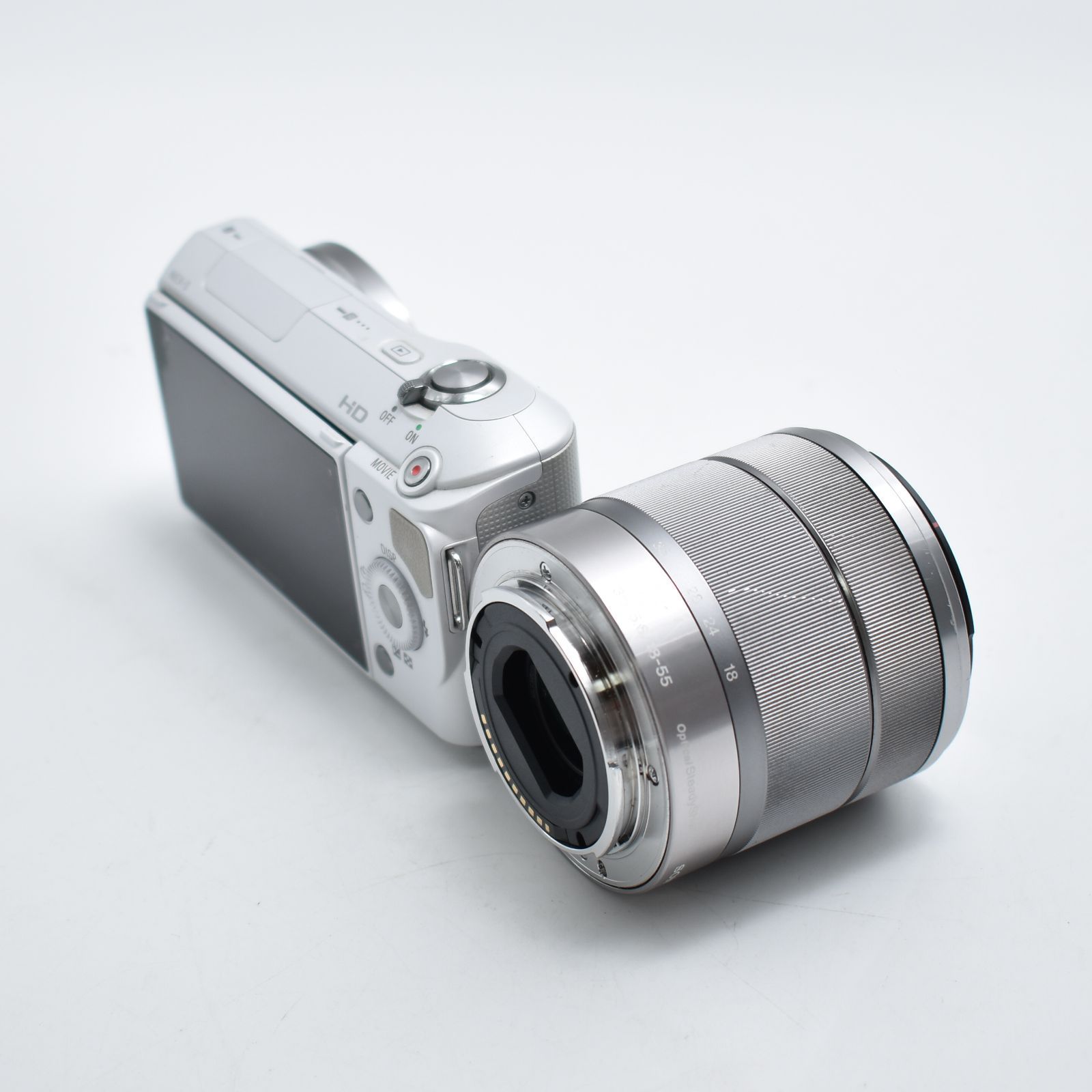 B#9657 SONY デジタル一眼α NEX-3 ズームレンズキット ホワイト