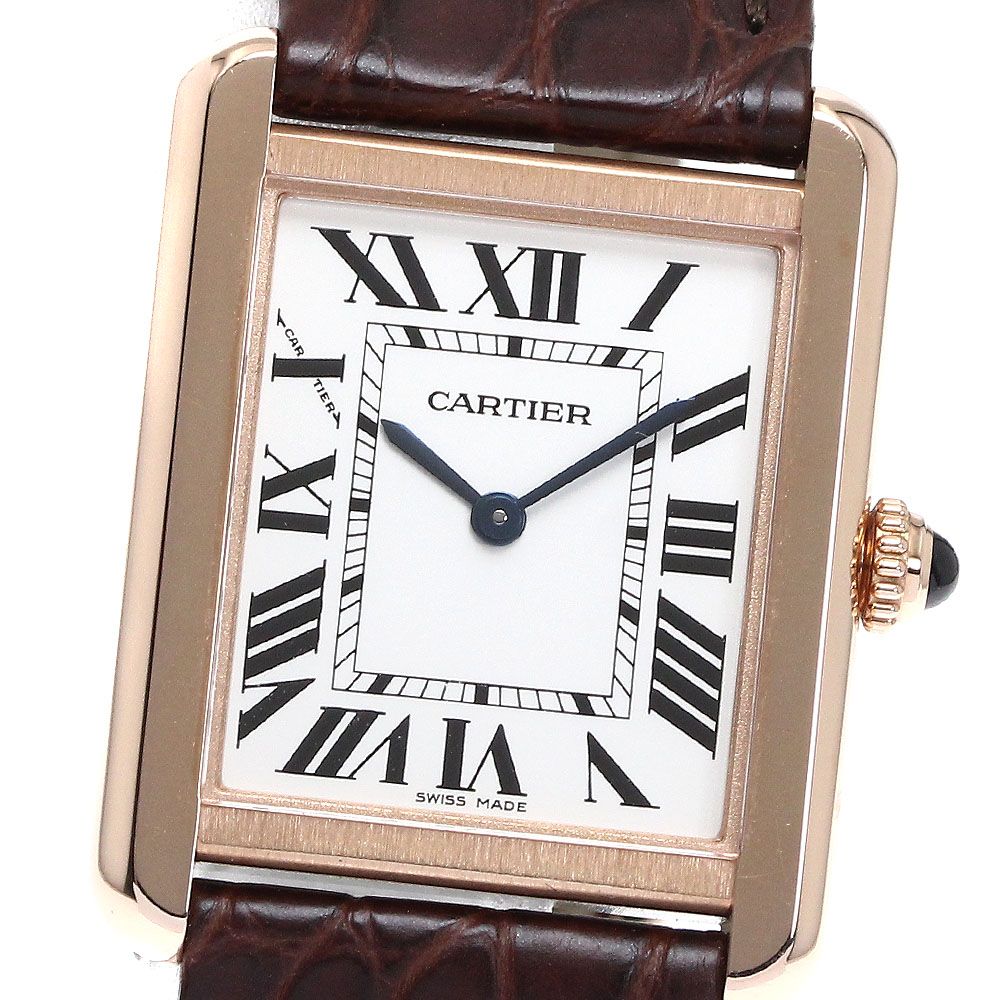 カルティエ CARTIER W5200024 タンクソロSM クォーツ レディース美品内