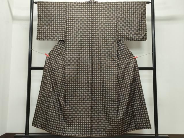 平和屋着物■上質な紬　舞飛翔　反端付き　逸品　未使用　BAAJ9497my 平和屋着物▽上質な紬 単衣 成り物 正絹 逸品 CAAQ8953vf 平和屋