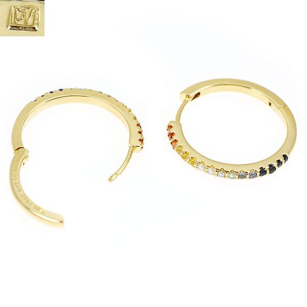 【ポンテヴェキオ】K18PG マルチカラーピアス ポンテヴェキオ】K18PG マルチカラーピアス ポンテヴェキオ K18YG