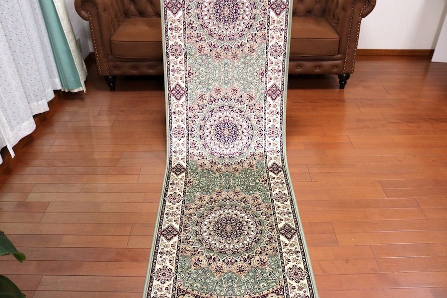 ペルシャ柄絨毯 67×240 新品未使用 玄関マット キッチンマット 
