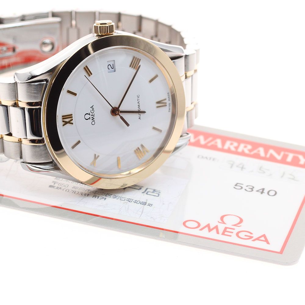 オメガ OMEGA 3300.20 スピード クラシック デイト コンビ 自動巻き メンズ 保証書付き_912324