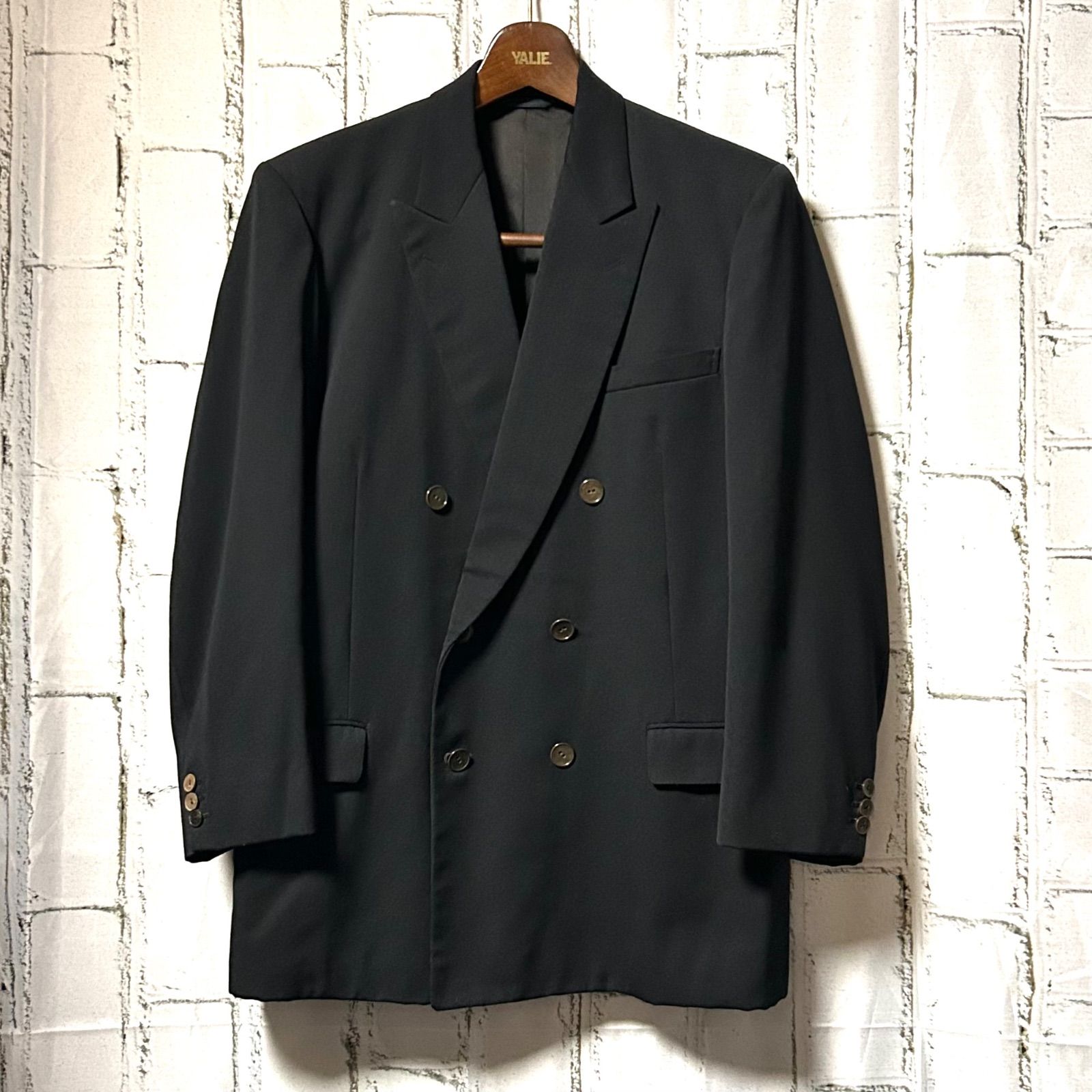 【NA】ヴィンテージ ブラック ダブルジャケット セットアップ 成人式 古着 セットアップ | ブランド古着屋 Jesus Judas（ジーザス ジューダス）