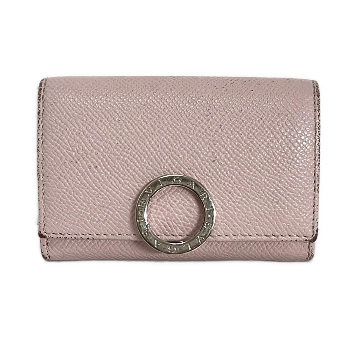 BVLGARI ブルガリ コインケース ブルガリブルガリ ライトピンク レザー