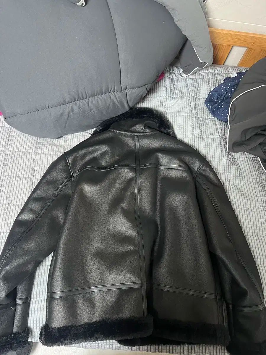 DOFFJASON ドフジェーソン ハイネック ダブル ムートン ジャケット