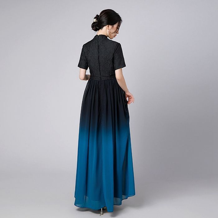 ロングワンピース ドレス レディース パーティードレス チャイナ風 民族風 女性らしい Aライン きれいめ カジュアル フォーマル 上品 着痩せ 演奏会 女子会 誕生日 可愛い 体型カバー 20代 30代 40代xz0523 WWW_MORNINGWALKER_COM