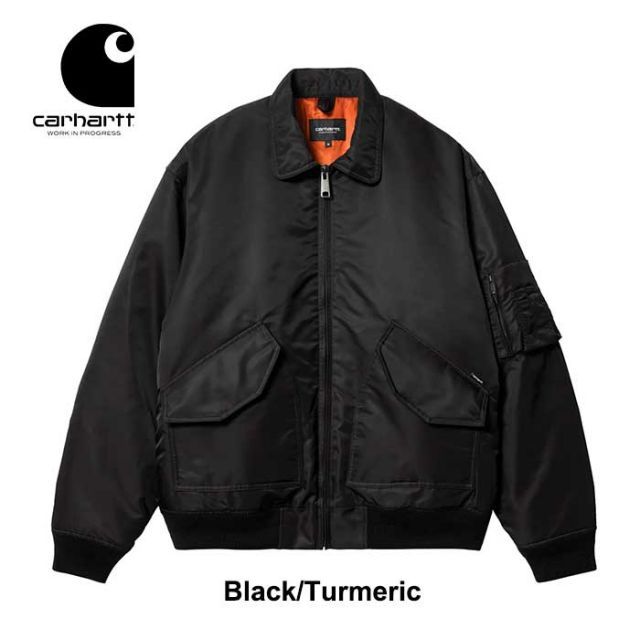(新品未使用) CARHARTT MA-1ジャケット Carhartt MA-1 ブラックジャケット L