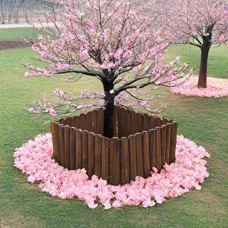 フェンス ガーデンフェンス DIY 木製 ガーデン 北欧 おしゃれ 高品質 耐久性のある短いフェンス 屋外のランドスケープ ペットの噛み止め 自然な木の色 装飾的なガーデンエッジング ボーダープロテクション 木製 ガーデン ガーデニング 庭 ブラウン STEELWINDOWSANDDOORS_COM