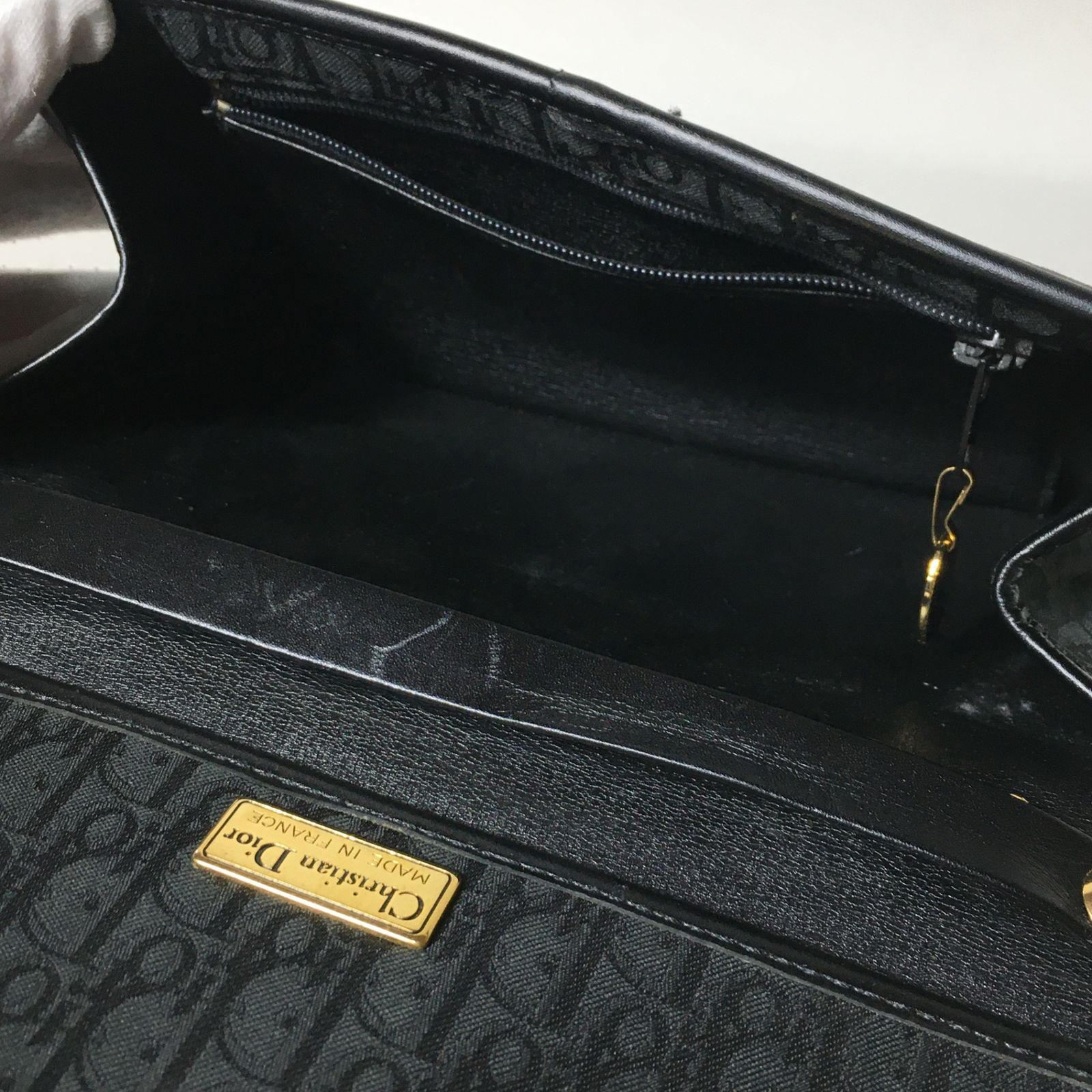 2505-89｜美品｜ディオール ショルダーバッグ ブラック