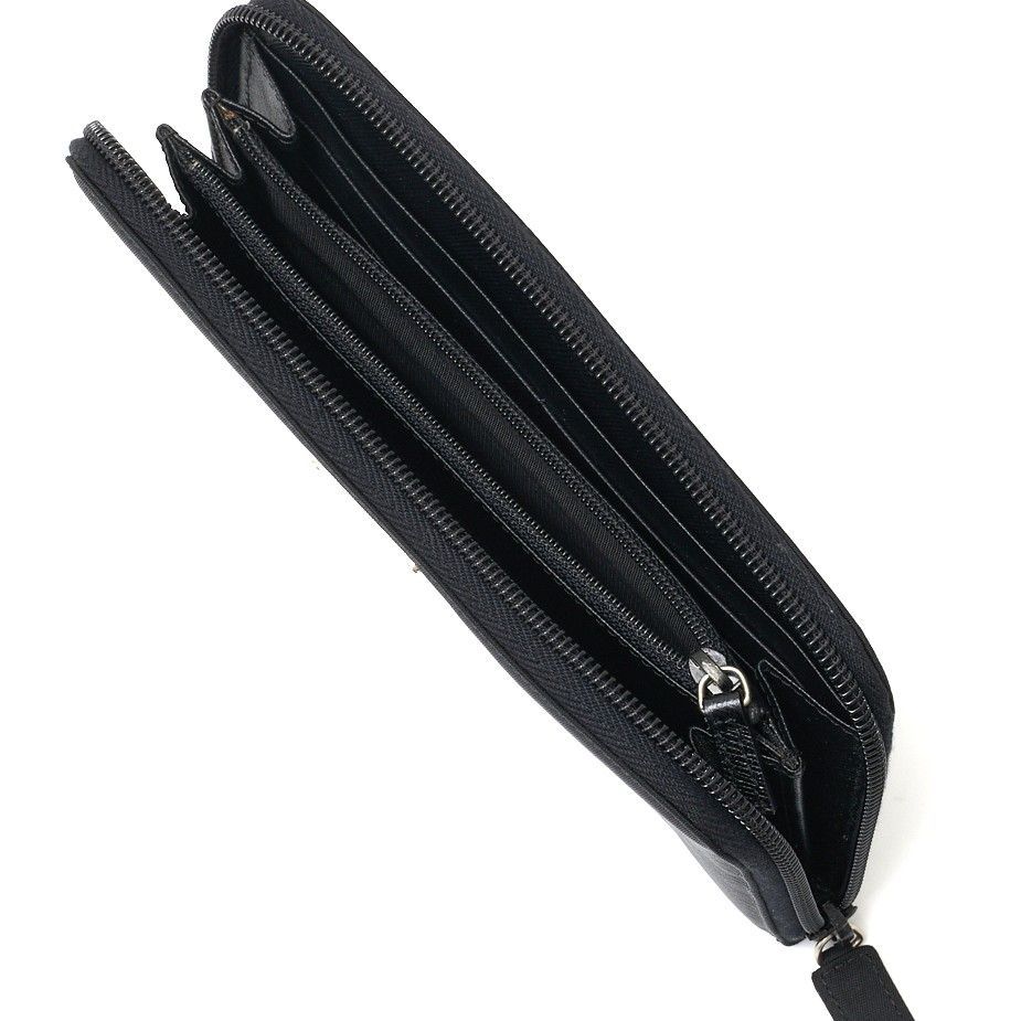 【美品】PRADA プラダ 長財布 ラウンドジップ ナイロン M506 黒 楽天市場】プラダ PRADA ラウンド ジップ 長財布 M506 ブラック