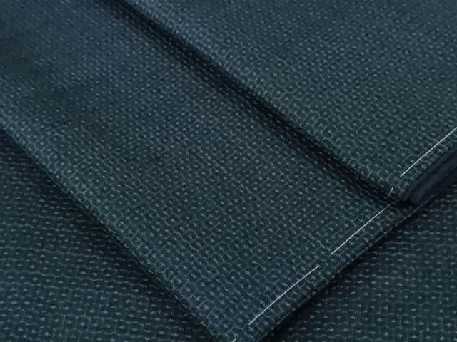 平和屋本店□極上 男性 本場大島紬 アンサンブル 長羽織 100亀甲 総