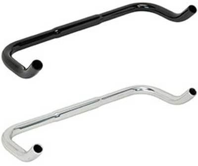 [最短即日発送] ギザ HS-RA-02 ブルホーンバー バークランプ径：25.4mm ブルホーンバー ブラック/410mm（HBR17402)  送料無料