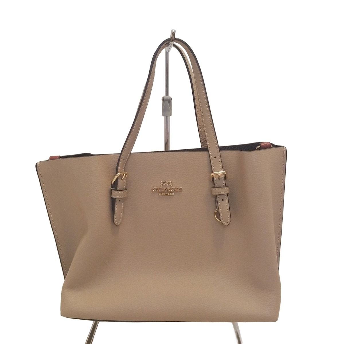 【美品】コーチ　モリートート25 C4084 ベージュ　ショルダーバッグ COACH(コーチ) トートバッグ モリー トート 25 C4084 ベージュ