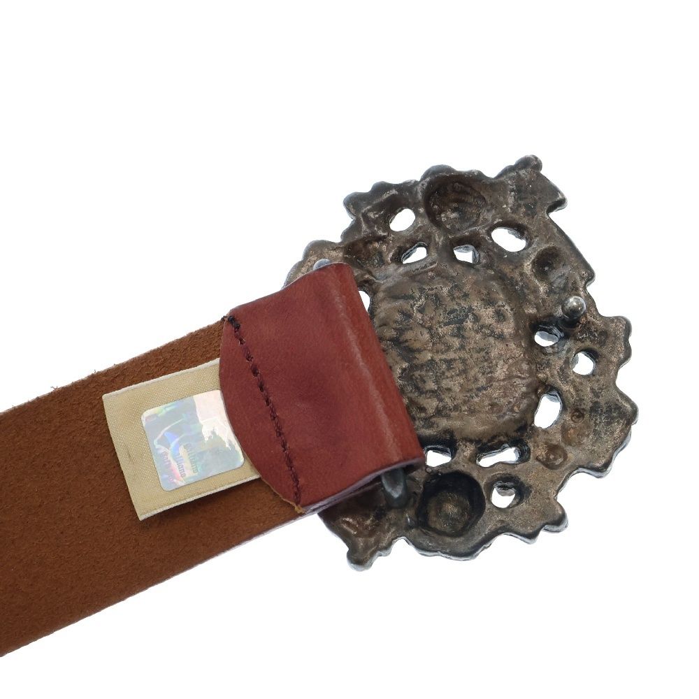 ガリアーノ　カメオバックル　革ベルト galliano (ガリアーノ) Cameo Buckle Leather Belt カメオ