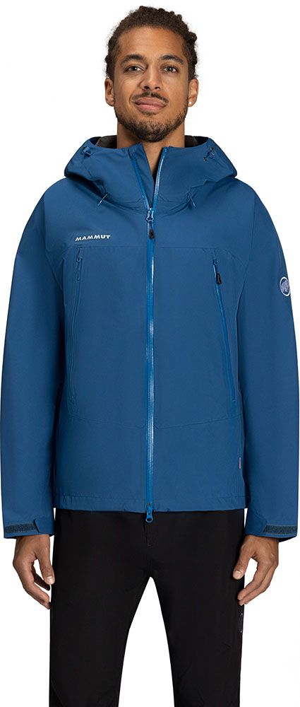 マムート MAMMUT アウトドア クライメイト レイン スーツ AF メンズ CLIMATE RainーSuit AF Men レインウエア ハードシェル 登山 クライミング 軽量 防水 雨天 101026551 50566 DEEPICE-BLACK
