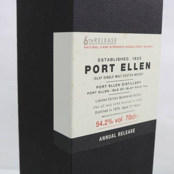 PORT ELLEN（ポートエレン）27年 6thリリース 1978-2006 54.2％ 700ml F24G010186