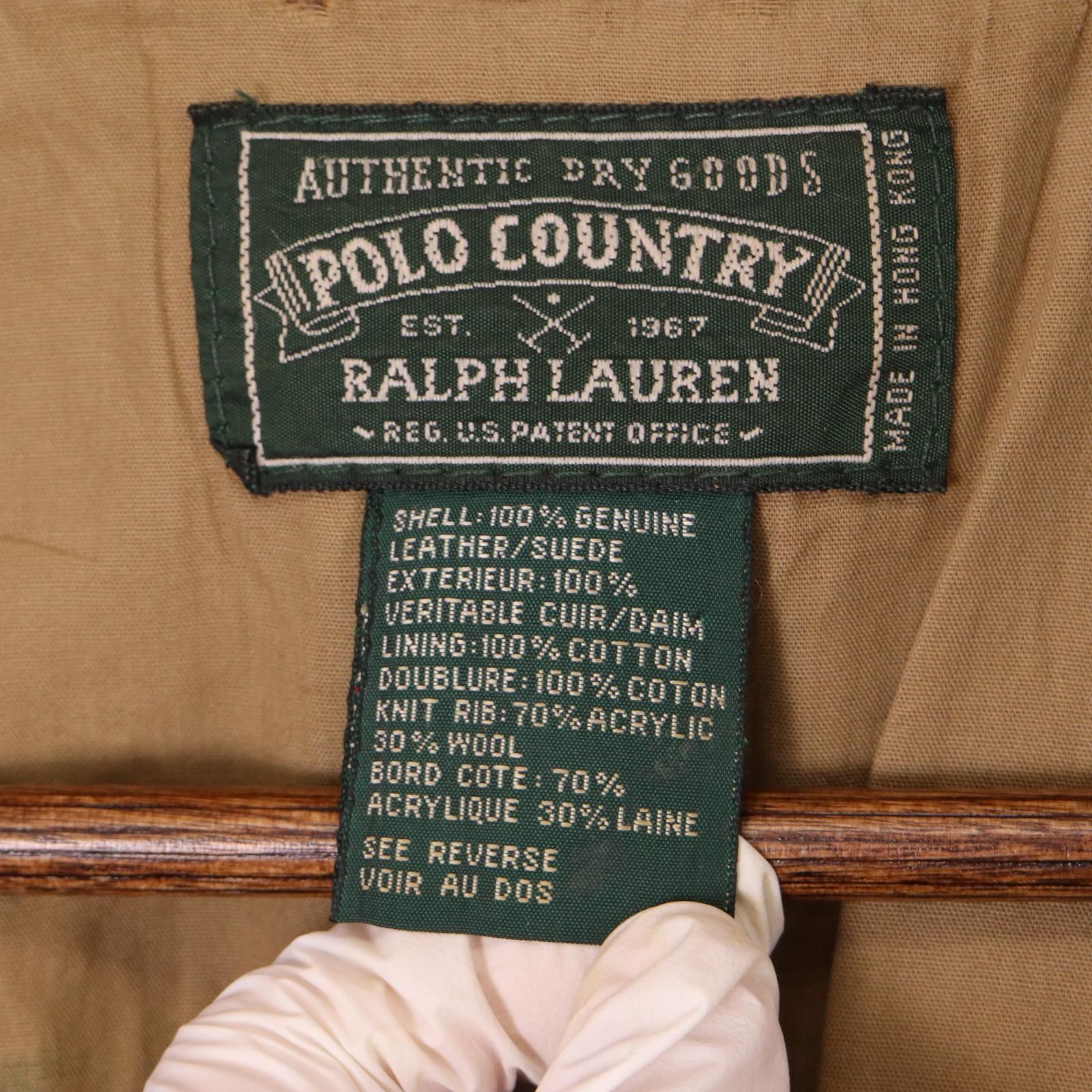 90年代 POLO COUNTRY ポロカントリー A-2 レザーフライトジャケット 