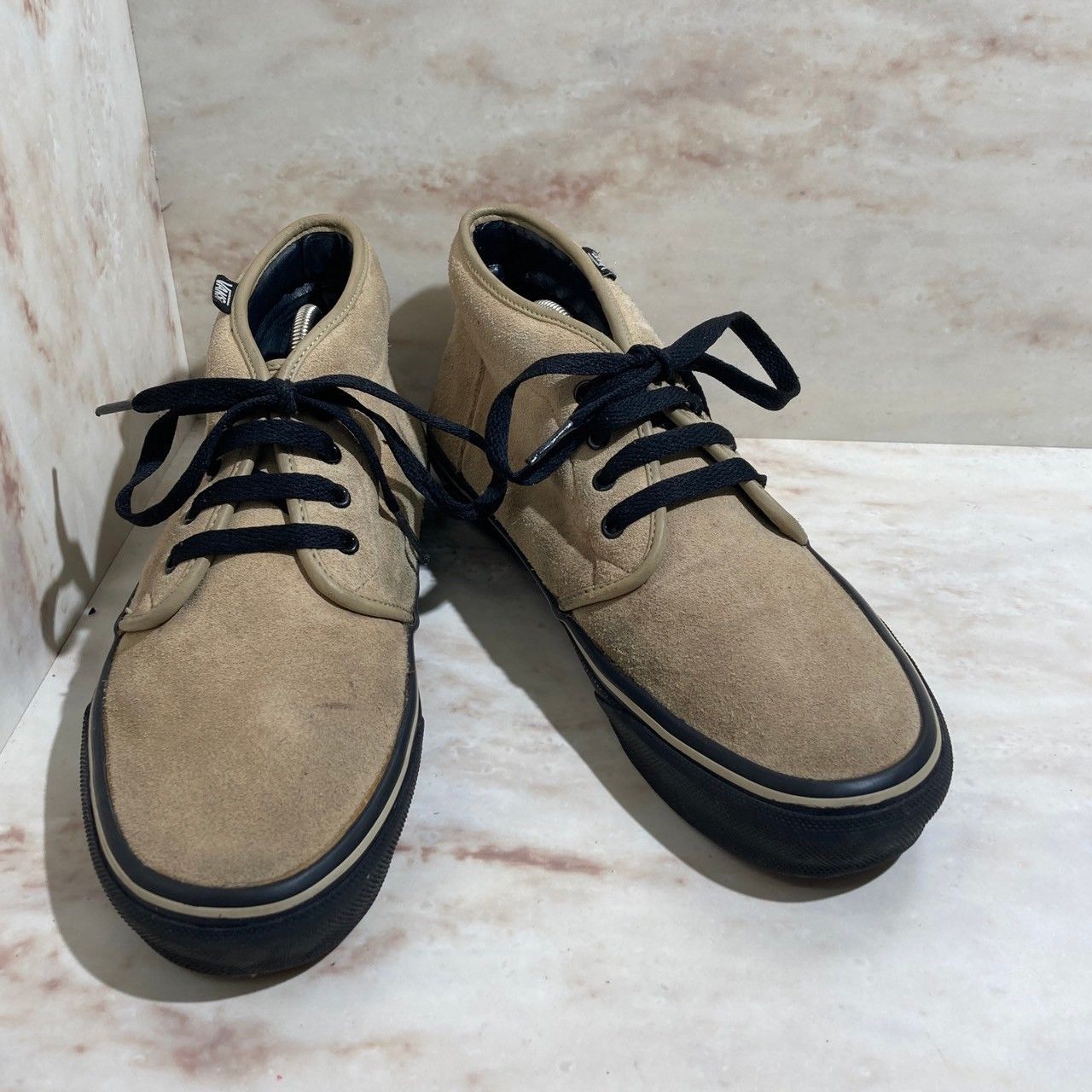 訳アリ品】VANS バンズ ハイカットスニーカー ベージュ 9 RP D6 - メルカリ