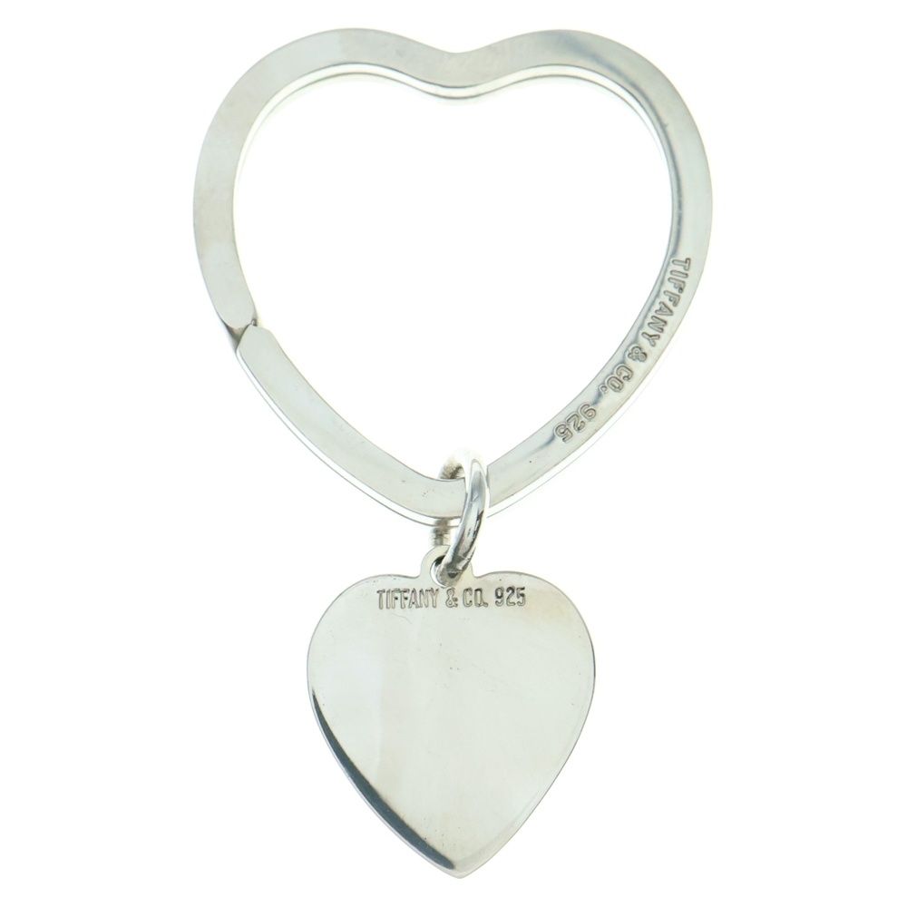 TIFFANY-Co ティファニー ハート キーリング バッグチャーム キーホルダー シルバー SV925 11.8g