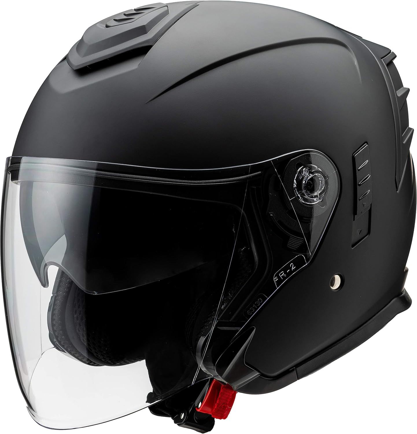マルシン(MARUSHIN) バイクヘルメット ジェット JE-1 フラットブラック Mサイズ (57-58cm) MSJ2 1002324