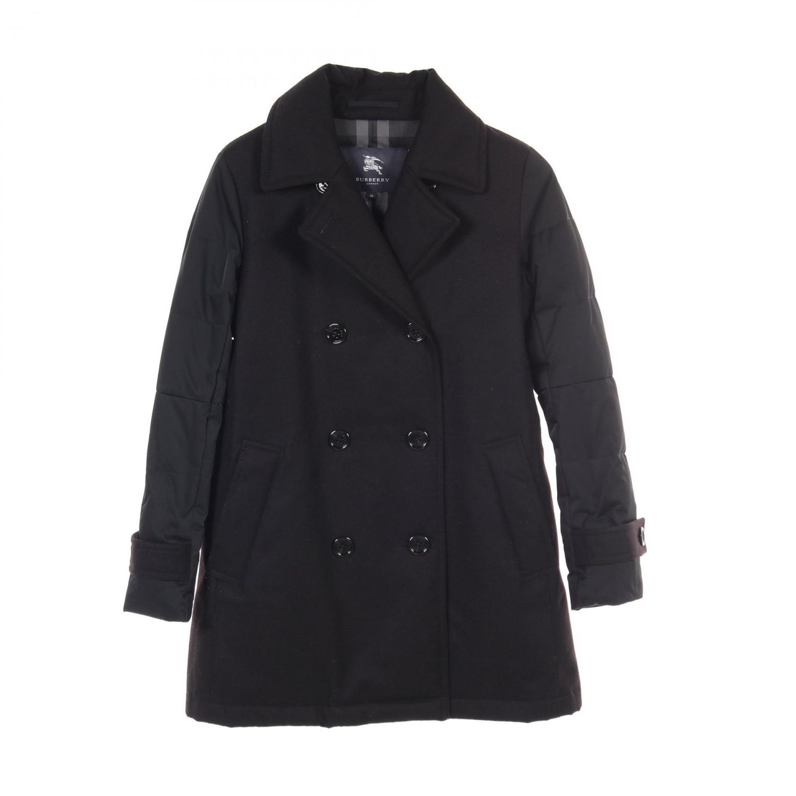 バーバリーロンドン BURBERRY LONDON ピーコート ウール ダウンジャケット コート ダウンコート レディース Used A