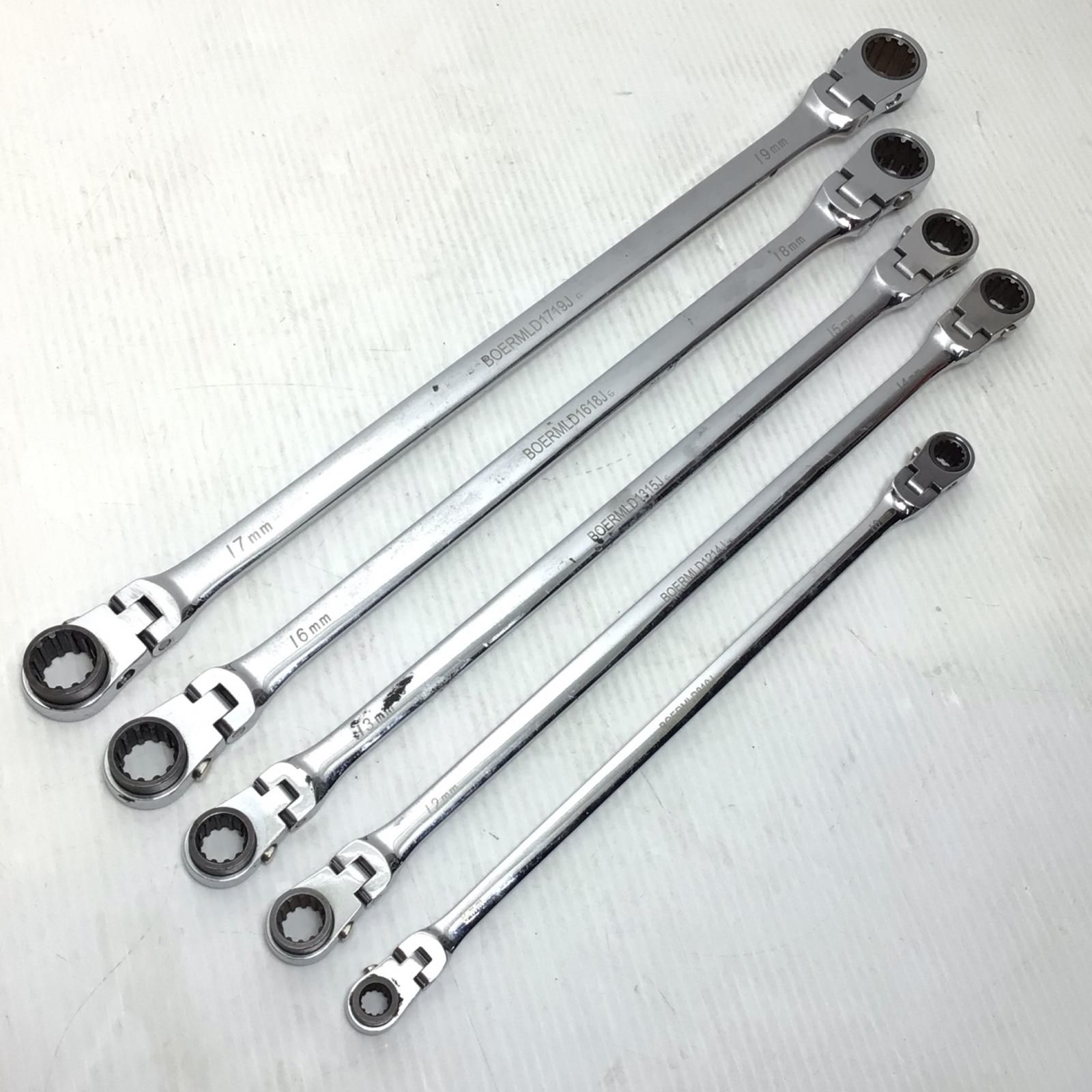 ΘΘBlue Point ハンドツール フレックスギアレンチセット 程度B 5本セット 使用感有 BOERMLD810J~1719J