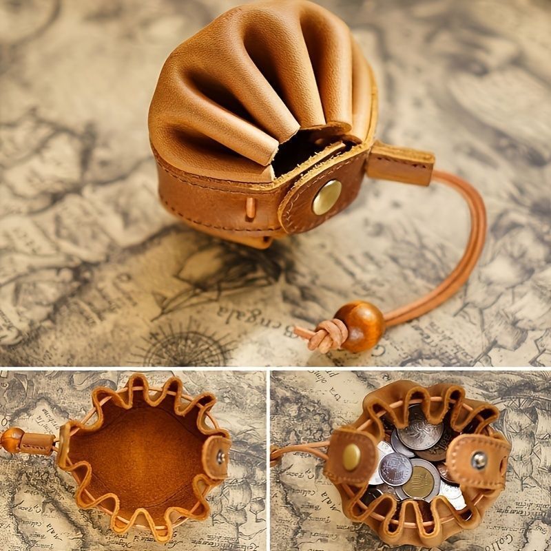 収納バッグ フェイクレザーパース