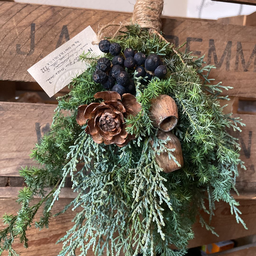 受注生産 クリスマス スワッグ ドライフラワー ハンドメイド リース