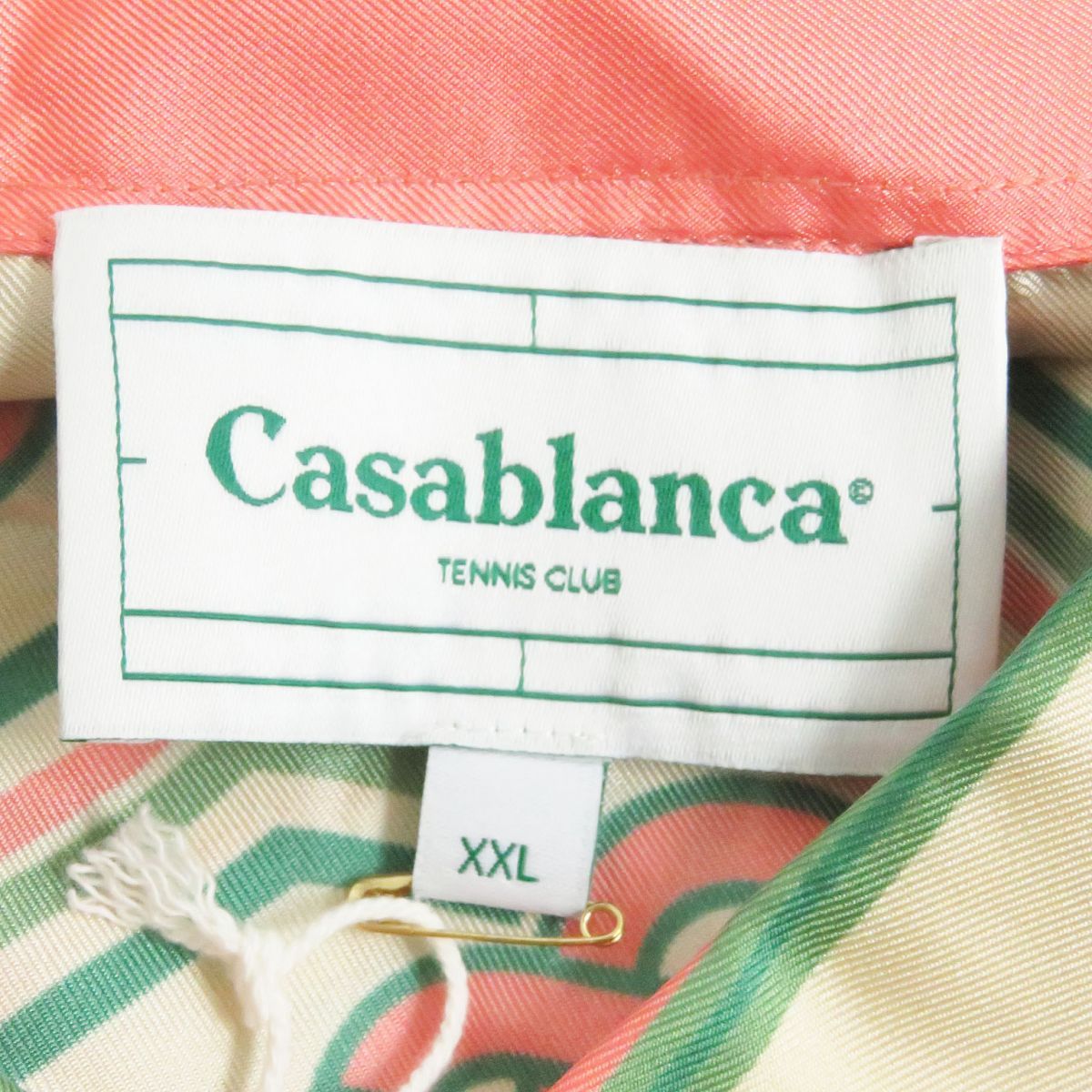 未使用品□Casablanca/カサブランカ MF21-SH-021 Printed Silk Twill