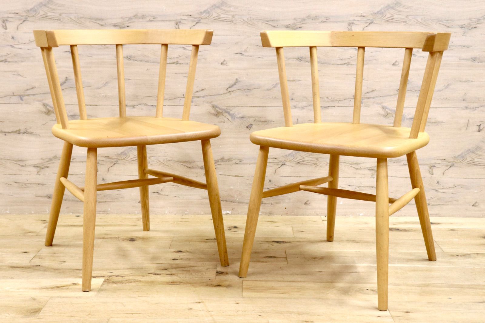 GMIH263D○KINOSHITA キノシタ calore ダイニングチェア 2脚セット セミアームチェア 椅子 シンプル ナチュラル 木製家具 北欧スタイル