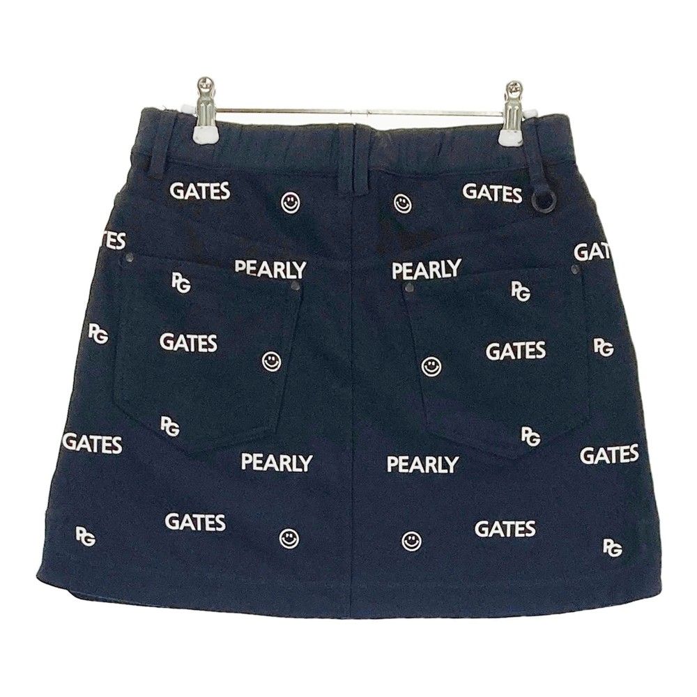 PEARLY GATES ロゴスカート ネイビー裏起毛 GATES PEARLY スカート BOX