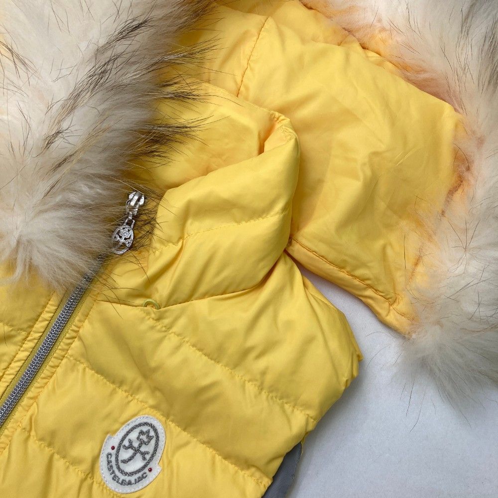 サイズ：40 CASTELBAJAC カステルバジャック ファー付き ダウンベスト