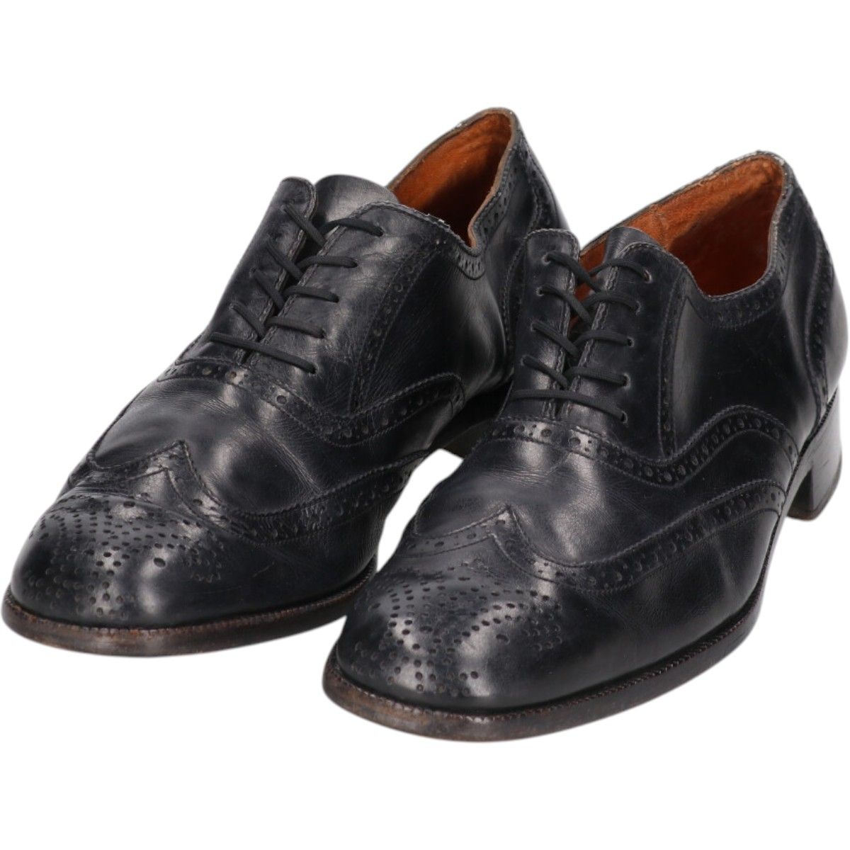 古着 バリー Bally セミブローグ ウイングチップシューズ 9 1/2E メンズ28.0cm相当/saa014186