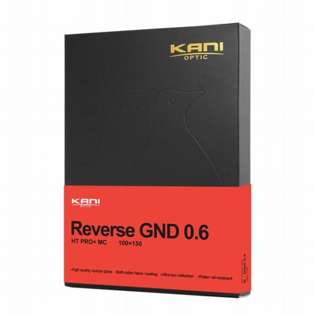 この夏最後のチャンス！ KANI 角型フィルター ハーフND4 リバースGND 0.6 100x150mm 減光効果 最大2絞り分 レンズフィルター 角形